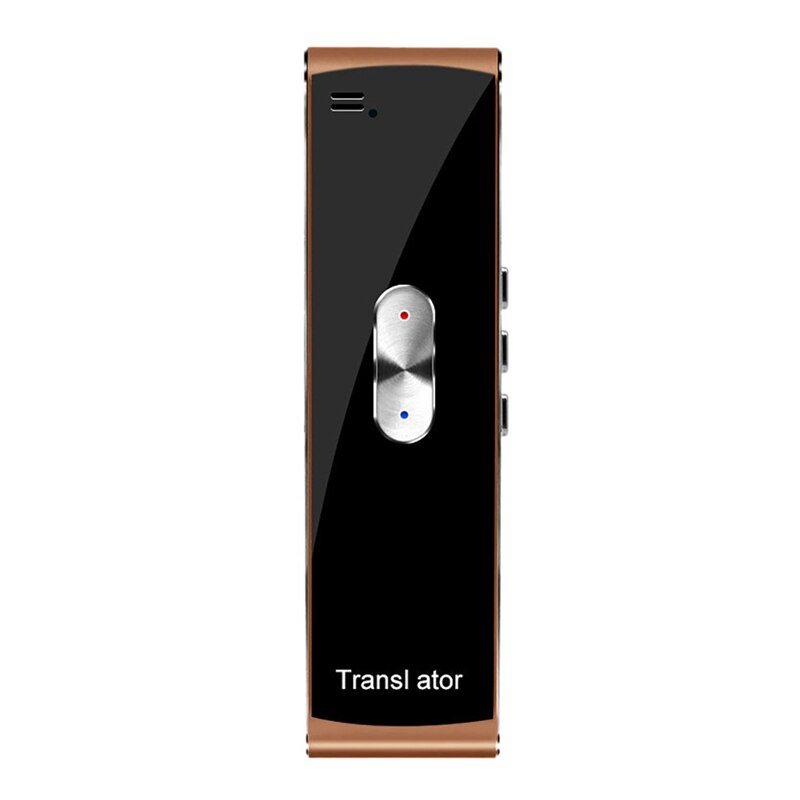 Taal Vertaler Apparaat Draadloze Bluetooth Microfoon Luidspreker 800MA Voice Vertaling Voor Outdoor Reizen Buitenland: Rose Gold