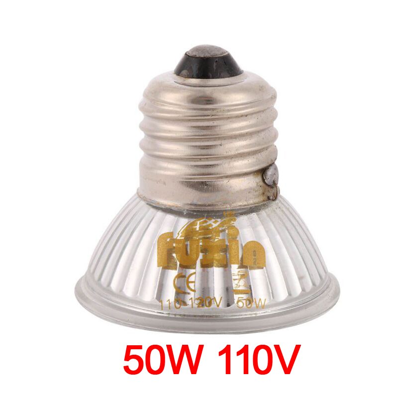 Led lampe pære  e27 uva uvb krybdyr pet terrarium brooder pet varmepære led pære basking lampe pære 25/40/50/60w 110v -220v: 50w 110v