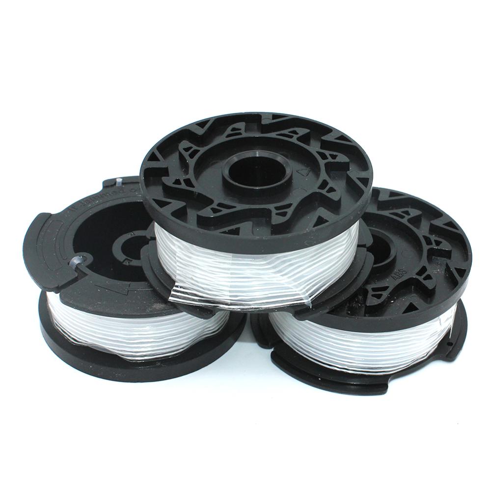 3PK Spool and Line for Black & Decker GLC13 GLC1423 GLC2000 GLC2500 GLC3000 GLC3630L GLC120 GLC14 GLC1423 GLC1823L GLC1825