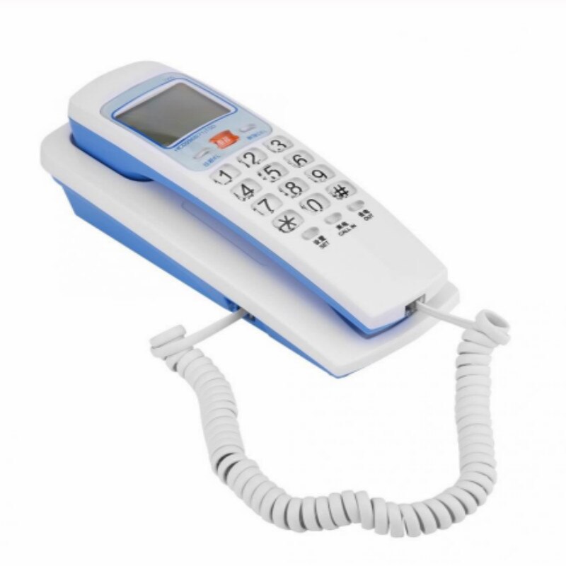 Telephone small home hotel office wall-mounted landline Portable Mini Phone Wall Mount Telephone FSK/DTMF Caller ID Landline