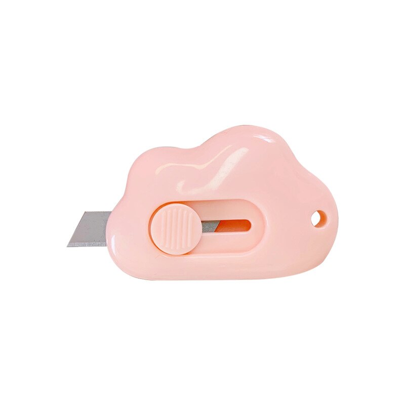 AiKEEN Cute Clouds Art Knife Mini Portable Utility Knife Express Box Paper Cutter Craft Wrapping Refillable Blade Stationery