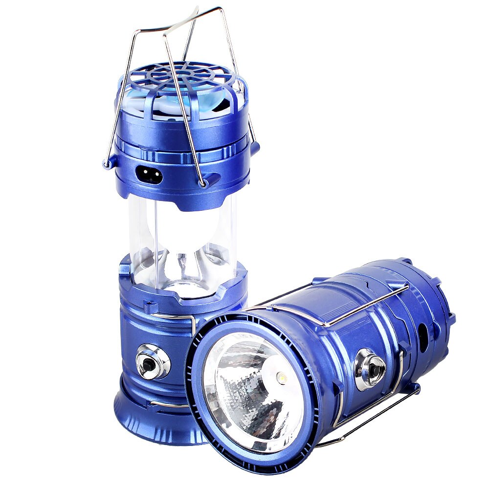 T-sunrise led campingbelysning utomhustält campinglykta hopfällbar solficklampa lampa med mini fläktlinje uppladdningsbar: Eu-kontakt