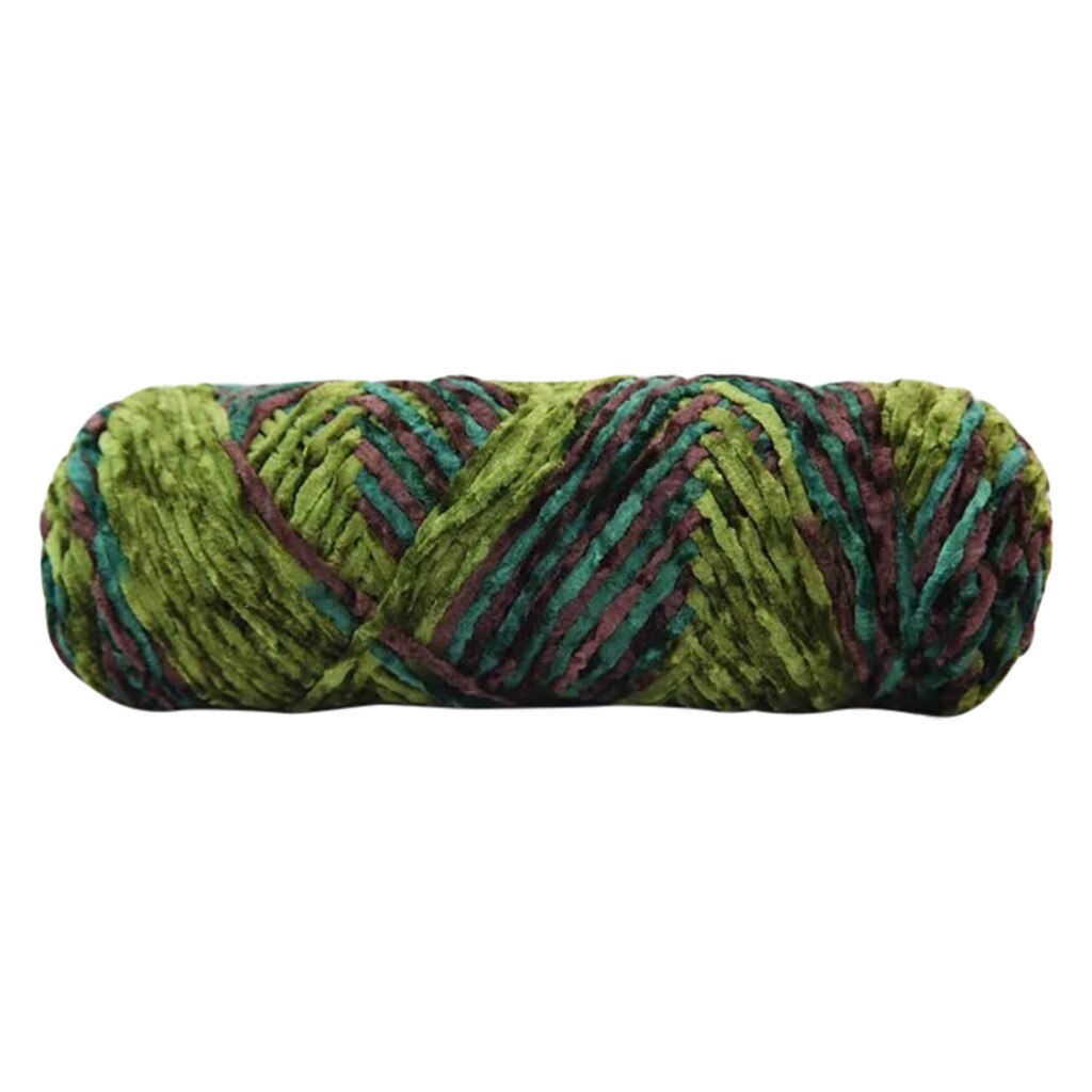 Chenille inverno crochê cachecol linha gancho macio linha de tricô fio de tranças fio para a mão tricô suprimentos colorido needlework novo: E