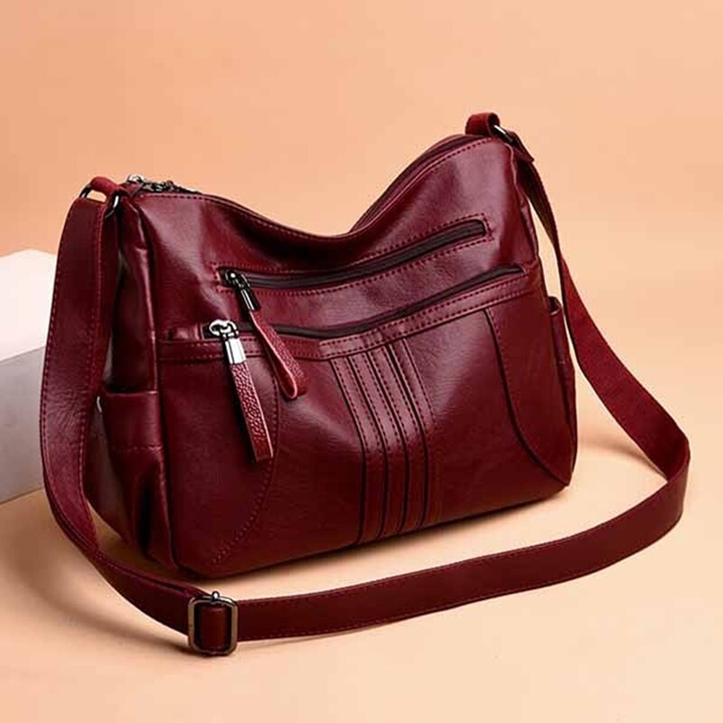 Vrouwen Handtassen Vrouwelijke Casual Rits Unieke Effen Kleur Dames Schouder Messenger Bags