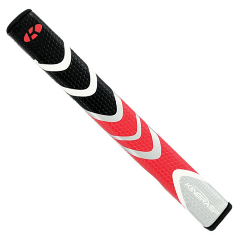 Anti-skrid stødabsorberende golfgreb gummi golf driver greb slidstærke golfgreb greb putter greb: Sort rød 3.0
