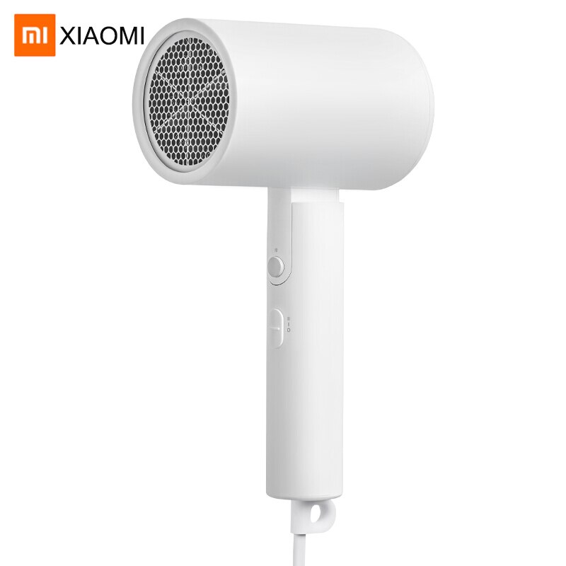 XIAOMI MIJIA Portable Hair Dryer Negative ion Hair blow dryer Salon Class Care Hair Blower with foldable handle Quick Drying: White / EU
