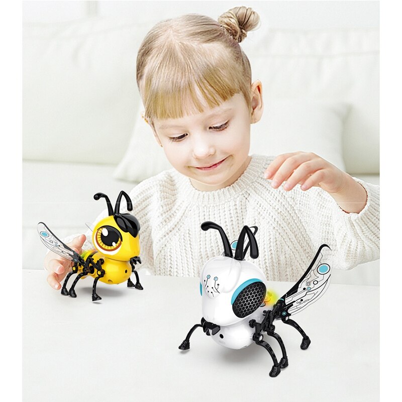 Jouets électroniques chant Musical marche électrique abeille jouets pour animaux de compagnie pour enfants enfants électronique animaux jouet