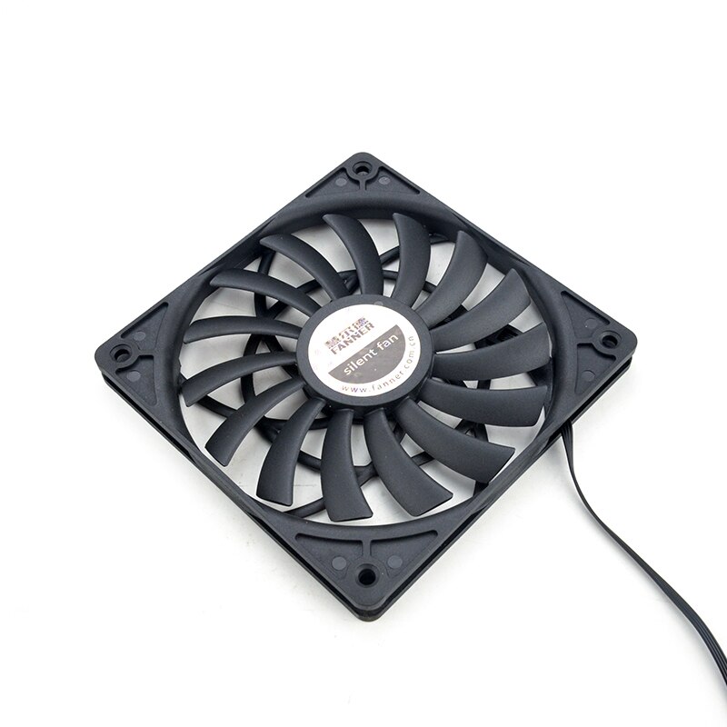 Ultra-thin 12mm thick fan water cooled computer cooling ITX small box dedicated PWM four needle temperature control 120mm mute