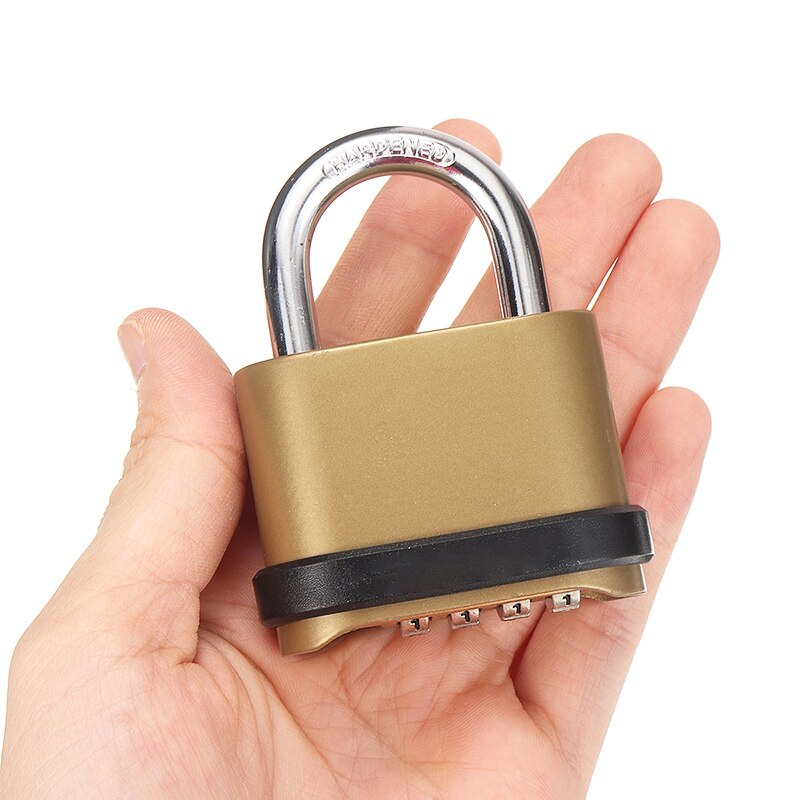 Weatherproof Security Four-digit Number Code Password Combination Zinc Alloy Lock Padlock Hardware Accessories
