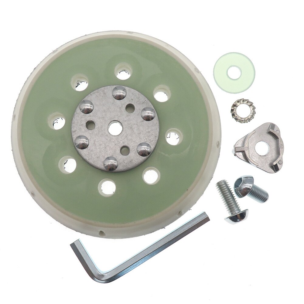 2 stuks schuurschijven 125 mm klittenband, schuurschijf excentrische schuurmachine als reserveonderdeel steunschijven klittenband voor Makita BO5031, M9204, BO5021, BO5041743081-8 voor DeWalt