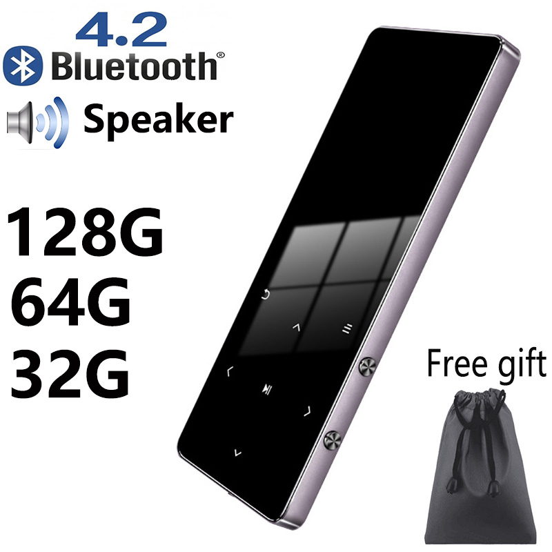 Original metal Bluetooth MP4 player 8GB 16GB 32GB 64GB music player touch key fm radio video play E-book hifi player walkman