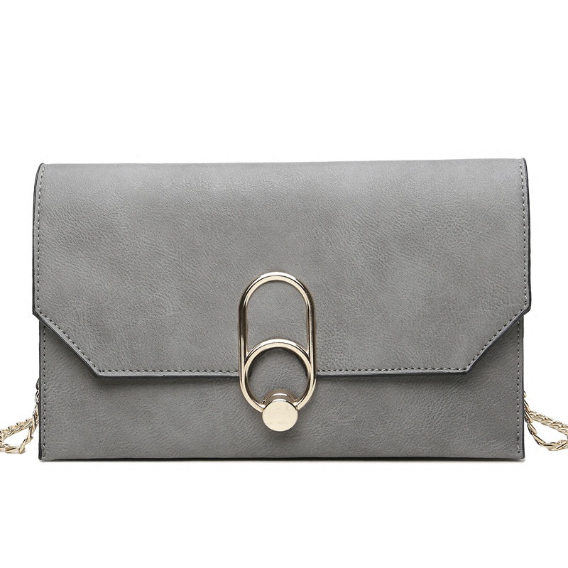 Sac à main à bandoulière pour femmes, pochette de soirée tendance et sauvage: gray