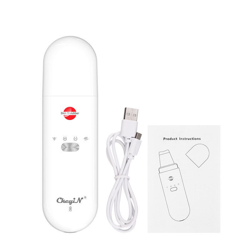 CkeyiN Ultrasonic Skin Scrubber Deep Cleaning Skin Care Peeling USB Plug Beauty Face Acne Blackhead Remover Ultrasound Machine: Default Title