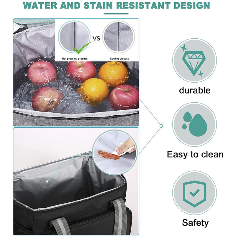 Sac à main isotherme pour pique-nique, capacité étanche de 15l, boîte à déjeuner, sac à main pour voyage, glacière Portable, sacs alimentaires pour hommes, femmes et enfants