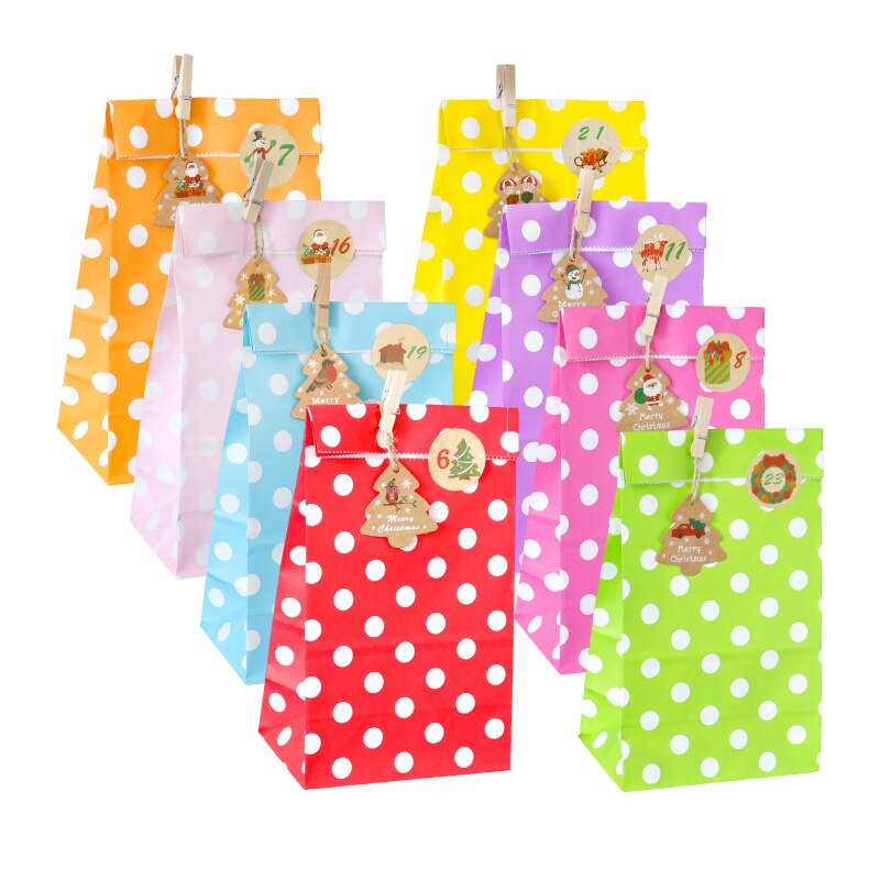 48 stk god jul diy kraft tags etiketter indpakningspapir hængemærker julemanden papirkort xmas festartikler