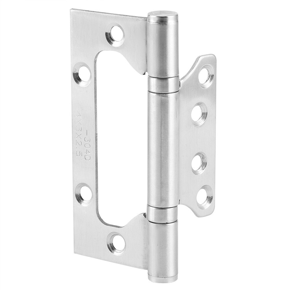2Pcs Hinge Stainless Steel Hinge 8 Mounting Holes Household Door Window Drawer Flat Open Hinge Hardware Fitting