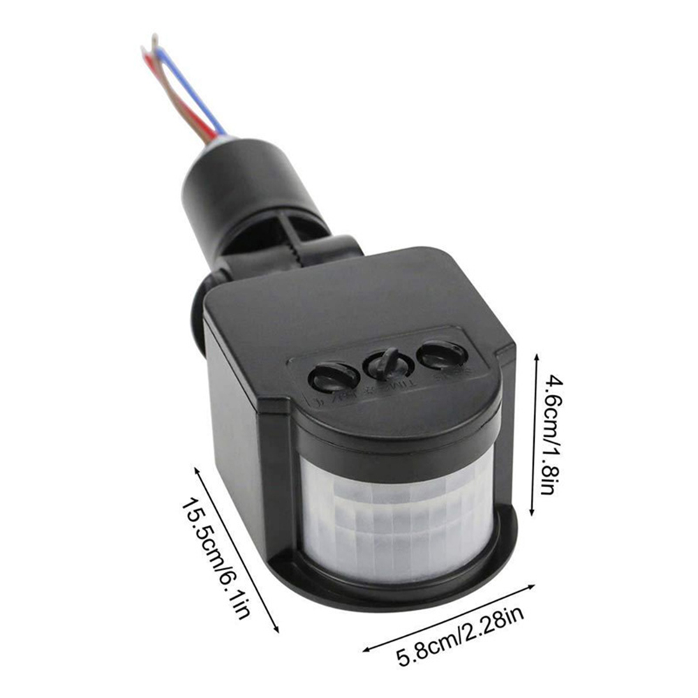 12V Bewegung Sensor 220V/110V PIR Bewegung Detektor Automatische Infrarot Zauberstab Halterung Timer draussen 24V LED Bewegung Sensor Licht Schalter