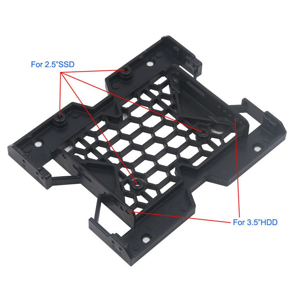 2.5inch to 3.5inch SSD Hard Drive Tray Caddy Case Adapter Cooling Fan Bracket