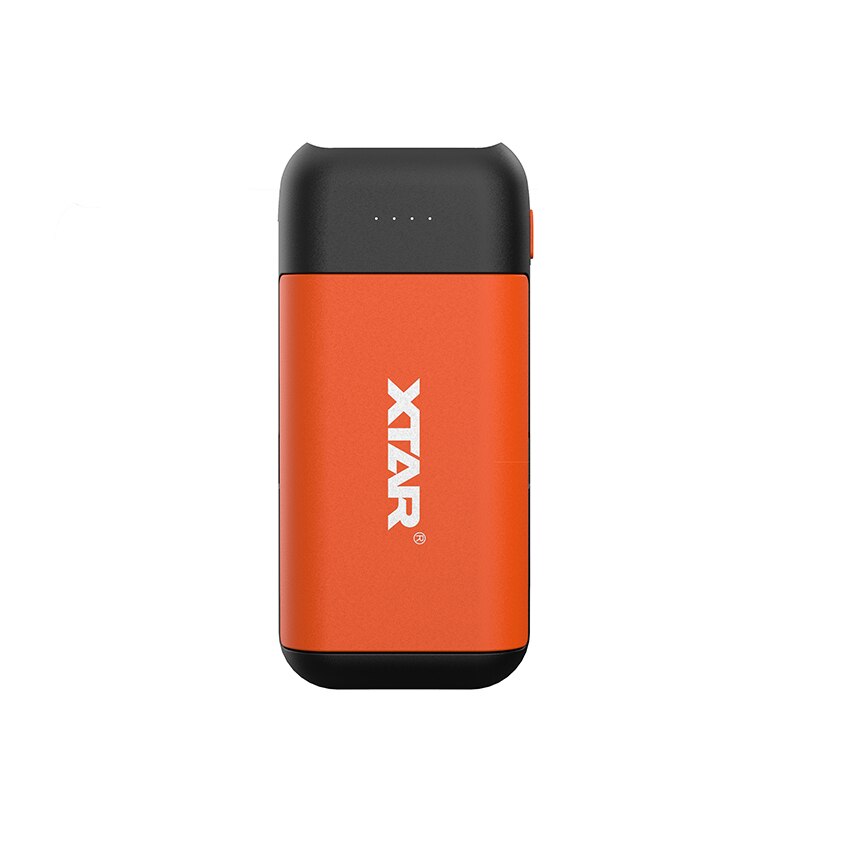 XTAR 18650 Charger BLACK PB2C Battery Charger 5V2.1A INPUT ype-C Powered Power Bank Function Portable PB2C BATTERY CHARGER 18650: ORANGE / US