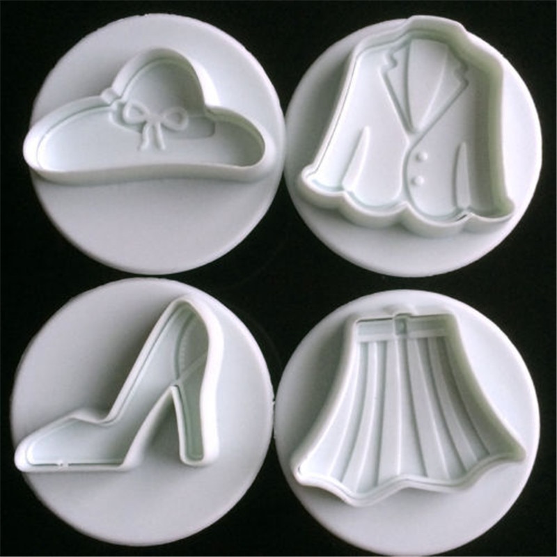 Daisy Plunger Cutters, Fondant Cake Cookie Plunger Cutter Sugarcraft Bloem Blad Vlinder Hartvorm Decorating Mold DIY Gereedschap bloem