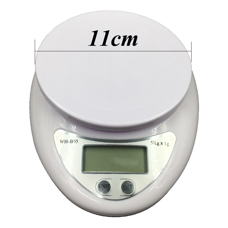 5kg/1g portable digital scale led electronic scale for measuring battery powered food measuring kitchen equipment