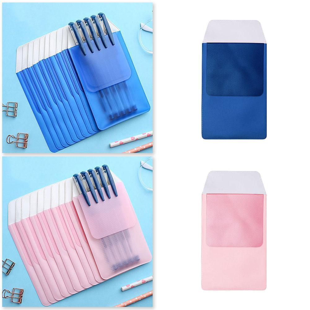 1Pc Kleurrijke Pen Pouch Pvc Pocket Protector Pen Houder Lekken Lekvrije Artsen Voor Pen Verpleegkundigen Ziekenhuis Bag kantoorbenodigdheden