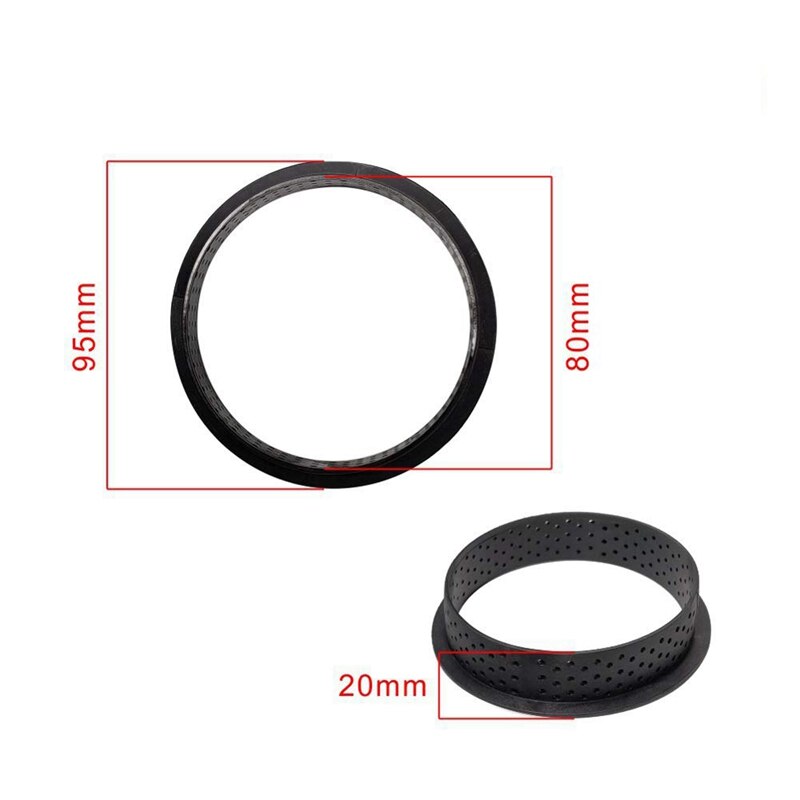 8 stuks geperforeerde cakevorm uitstekers ronde vorm schuim cirkel ring decoratie