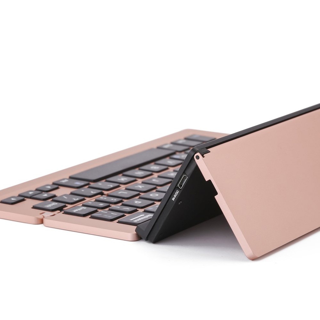 portable aluminum alloy folding keyboard foldable compatible mobile typing keyboard office keyboard