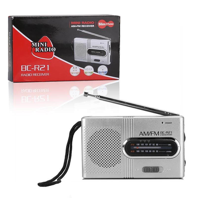 Radio Wireless Speakers Portable AM / FM Radio Music Player Digital Mini Radio Multifunctional FM Sound Recorder No-Insert Card