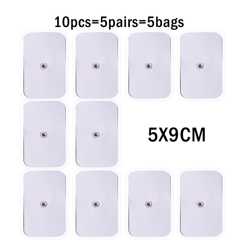 10/20Pcs Self-adhesive Electrode Pads for Tens Machine Acupuncture Digital Therapy Replacement Patches ABS EMS Massager Health: 10pcs 5x9cm