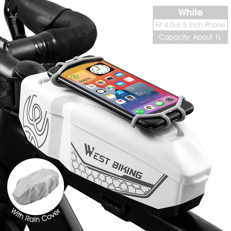 Sacoche Vélo Téléphone Étanche,Sacoche de Cadre Guidon Support Téléphone Vélo Tactile Sensible