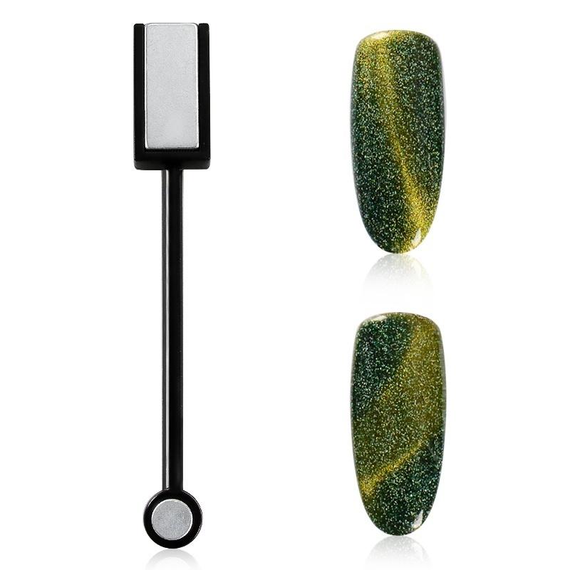 Vernis à ongles Double tête œil de chat, outil de bricolage pour tout vernis magique, 2 pièces