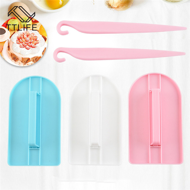Ttlife Diy Turn Suiker Taart Gereedschap Bakken Cakevorm Piping Oppervlak Smoothing Apparaat Slijpen Device Keukengereedschap Gebak Gereedschap