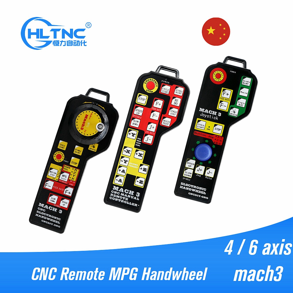 CNC 4 / 6 osi Mach3 ręczny pilot zdalnego uchwyt kontrolkowy USB wisiorek DSP biec truchtem enkodera robić routera CNC