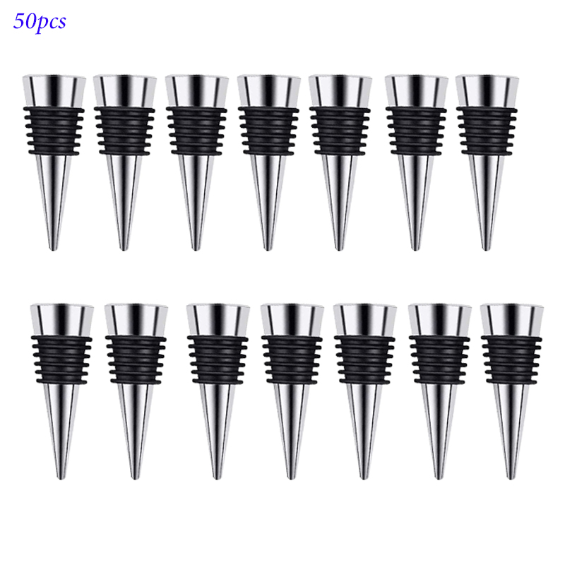 Zinc Alloy Wine Bottle Stopper Rubber Wine Stoppers Reusable Bottle Stoppers for Kitchen, Bar, , Party, Wedding