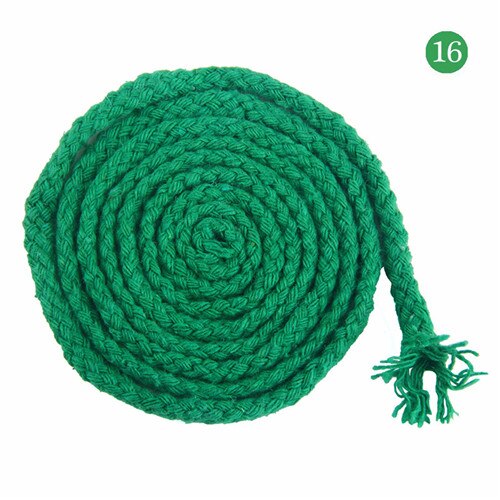 Corde torsadée écologique en coton, fil haute ténacité, pour bricolage, textile, artisanat , décoration de la maison, 4 5mm: Vert 4 mètres