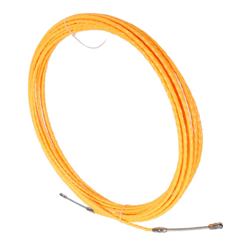 10/40/50M 3MM Gelb Kabel Abzieher Fisch Band Spule Abzieher Fiberglas Metall Zauberstab Draht Leitung für Telecom Elektrische Leitung Werkzeug