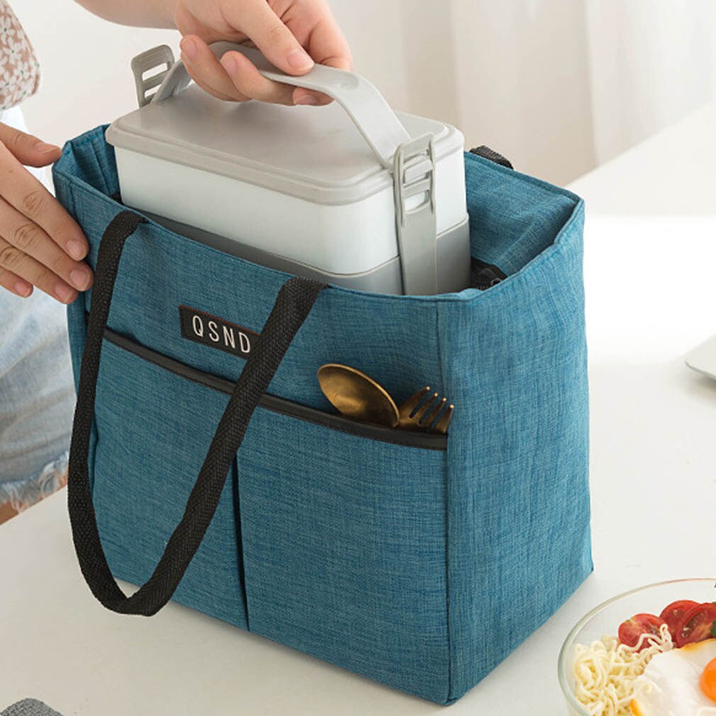 Isolert matpose termiske tote bags matboks bærbare termisk mat piknik lunsj poser for kvinner barn