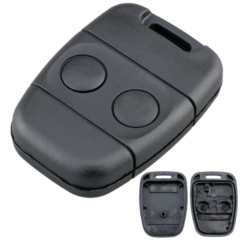 2 Buttons Universal Plastic Black Fob Replacement Car Key Shell Suitaable for Land Rover Discovery 1 / Freelander C50 Auto