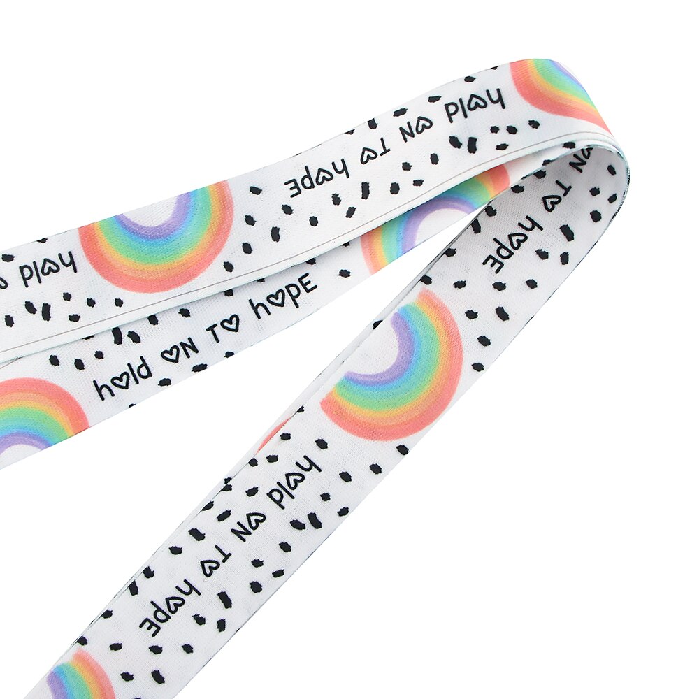 Ransitute R1200 Farbe Regenbogen Malerei Kunst Schlüssel Kette Lanyard Neck Strap Für Telefon Tasten ID Karte Kreative Lanyards