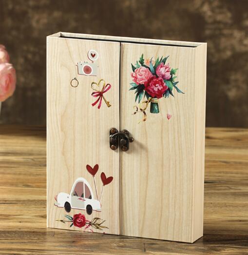 Houten 30 Zwart Papier Sheets Kaart Liefde Thema Bruiloft Diy Fotoalbum Handgemaakte Vintage Foto Foto Scrapbooking Album: S4