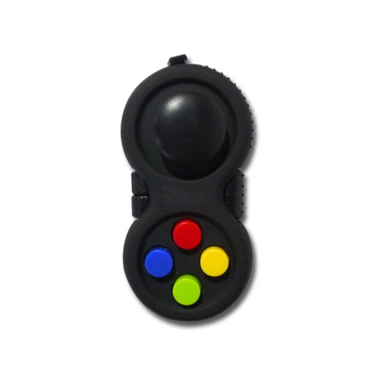 Fidget Pad Draagbare Controller Knoppen Stress Decompressie Speelgoed Sleutelhanger Tool verlichten de stress Tool