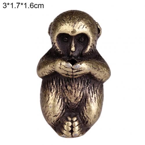 1Pc Metal Chinese Censer Zodiac Animal Incense Stick Holder Meditation Stand Decoration Home Decoration Accessories Crafts: Monkey