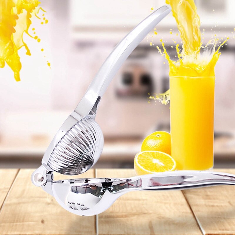 Citruspers van roestvrij staal, sinaasappelpers, keukengereedschap, citroenpers, sinaasappelpers, fruitpers