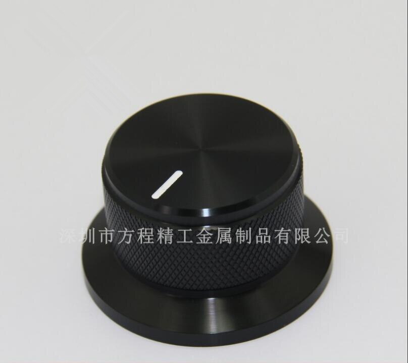 1 sztuk aluminiowa gałka pokrętło potencjometru 44*25*6mm pokrętło radełkowane złoty srebrny potencjometr czapka kapturek przełącznika wzmacniacz piekarnik pokrętło głośności