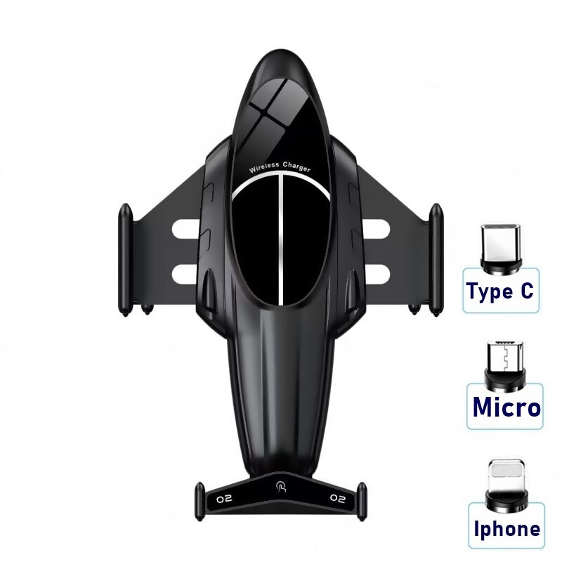 15w magnetische kabellose autoladegeräte für iphone xs  xr 11 12 13 pro max, schnellladegerät für autos, induktives ladegerät für xiaomi, huawei und samsung: Schwarz