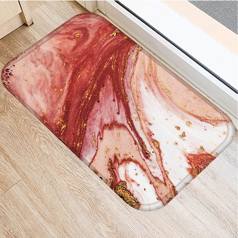1 kpl 40*60cm kiviraita marmorikuvio luistamaton mokka matto ovimatto ovimatto ulkokeittiö olohuone lattiamatto matto 48269: 2dd-48269-012