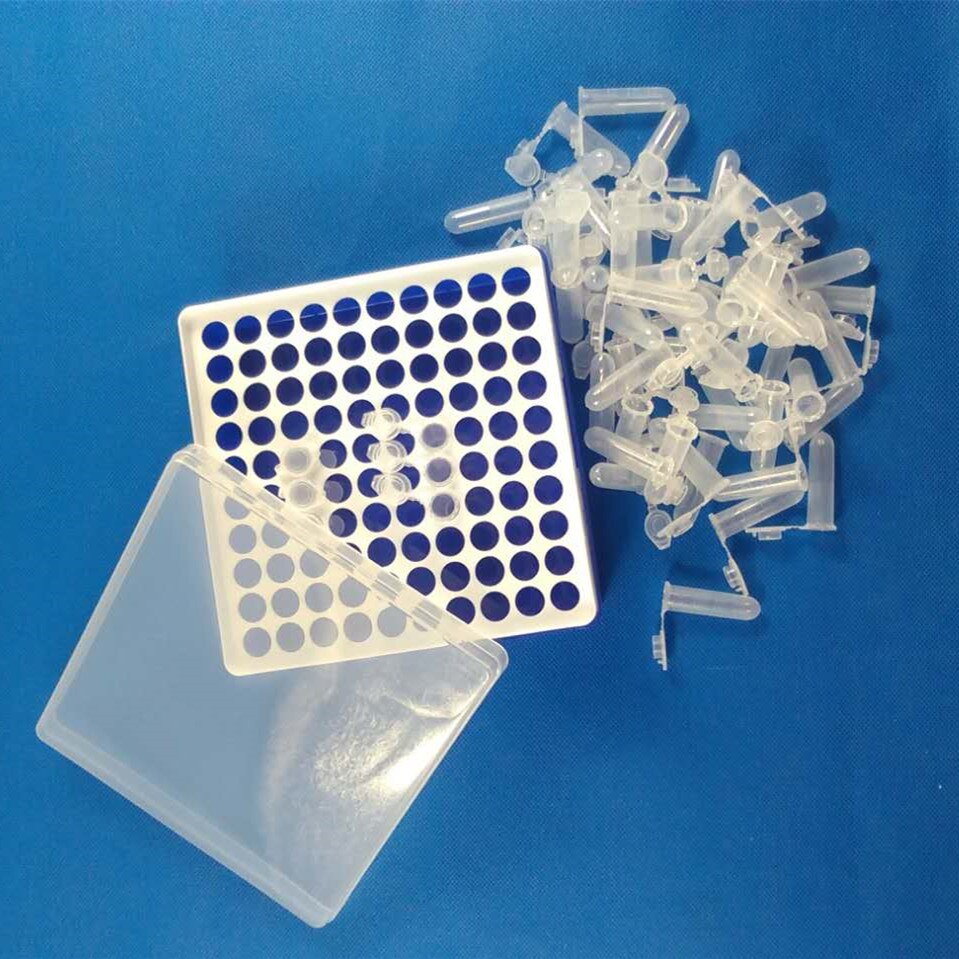 2ml/100vents Plastic Centrifuge Tube box+100 pcs 2ml Centrifuge Tubes sample tubes with Snap cap plastic test tubes