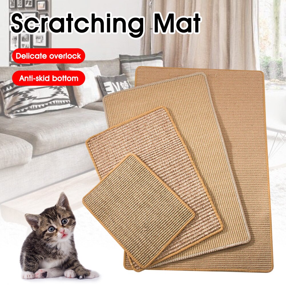 Cat Scratcher Sisal Mat Board Cat Scratch for Sharpen Nails Scraper Cats Tree Cat Toys Chair Table Sofa Mats Furniture Protector