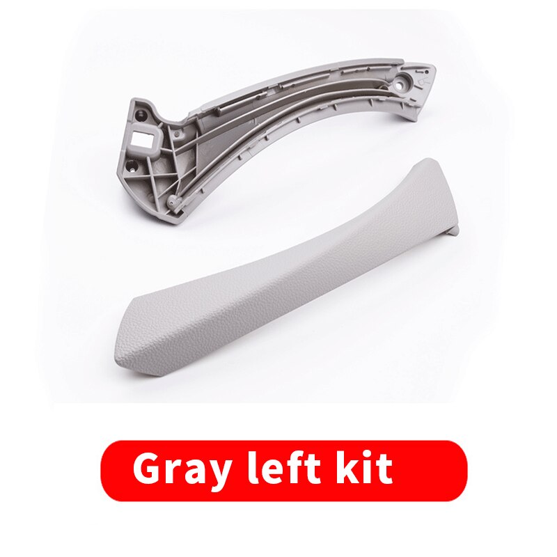 For BMW 3 Series E90 E91 E92 Original Inner Door Handle Panel Pull Trim Black Beige Gray Right Left Cover 2004 Accessories: Gray left kit
